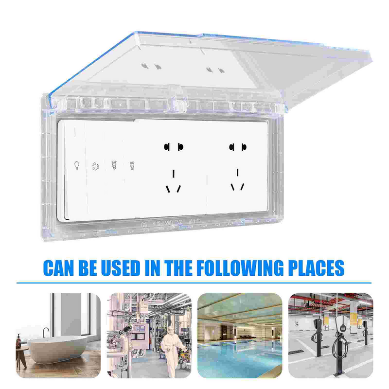 Wall Outlet Cover Weatherproof Enclosure Power Supply Covers Waterproof Plastic