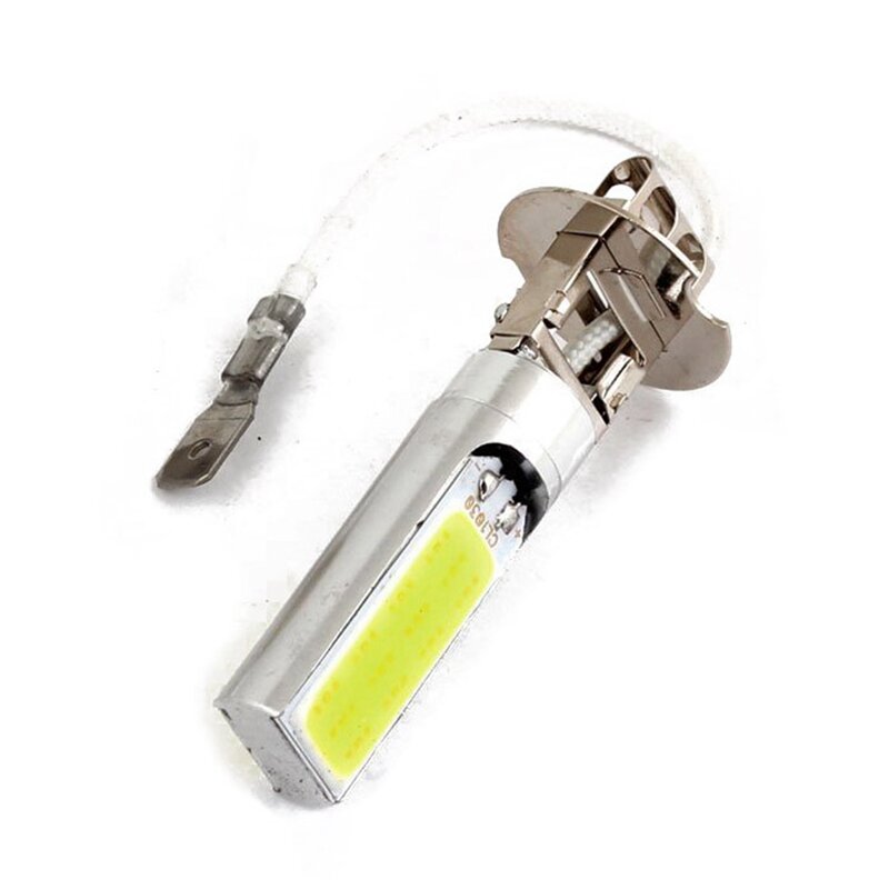 Lámpara LED COB DRL H3 de 6 piezas, 15W, luz blanca de xenón para conducción