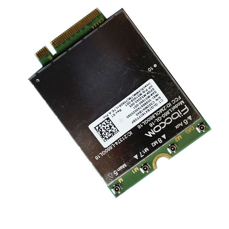 Fibocom L860-GL-16 LTE Cat16 M.2 Módulo Intel XMM7560R + LTE-A Pro Chippest M52040-005 L860-GL WWAN Cartão Para HP Laptop