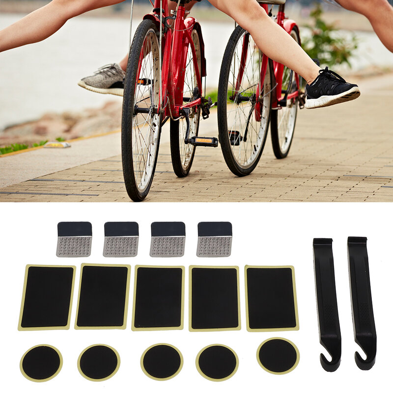 Kits de reparo de perfurações, patches para bicicleta, carro, bicicleta, ciclo, rodas, pneus e acessórios