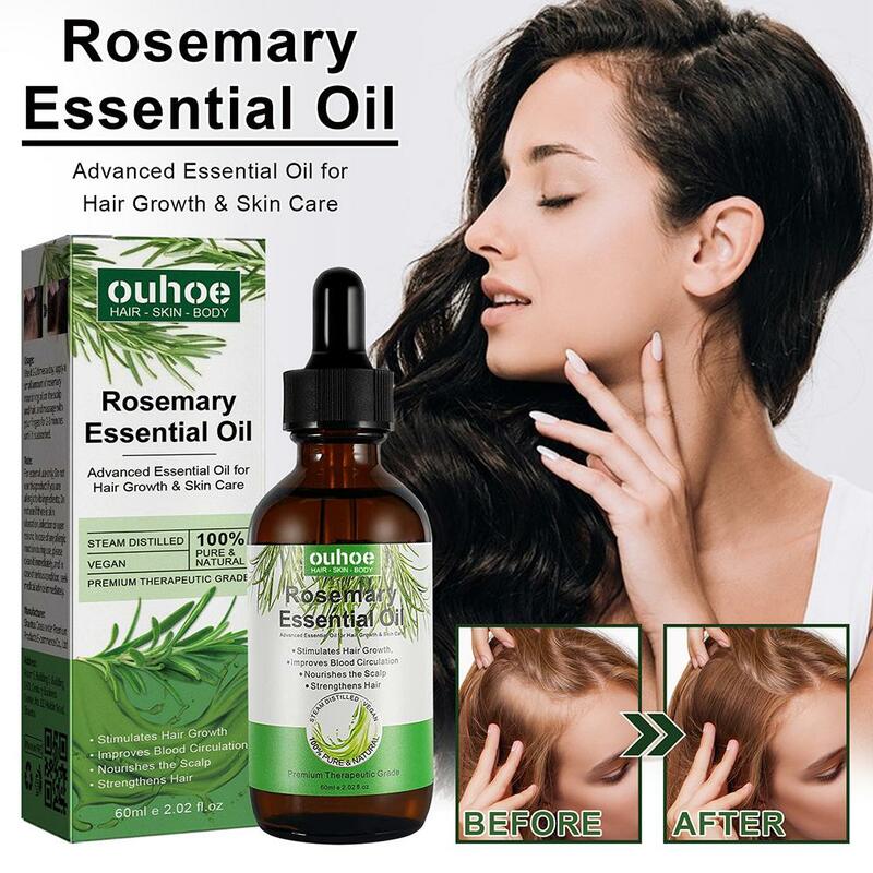 Organics Rosemary Mint Scalp & Hair Strengthening Oil Nourish Improve Split Ends Soothe Dry Scalp For All Hair Types 60ml Y0C0