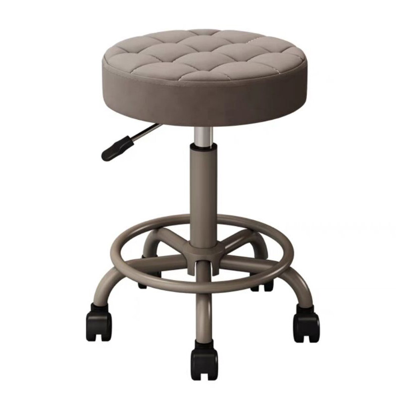 Hairdress Beauty Round Stool Barber Salon Chairs Makeup Work Chair Office Desk Stool With Wheels Swivel Lifting Stools Furniture