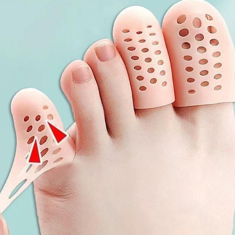 Middle Finger Thumb Toe Protector Foot Care Silicone Finger Toe Cap Protector Cover Thumb Sleeve Corn Blisters Pain Relief Toe