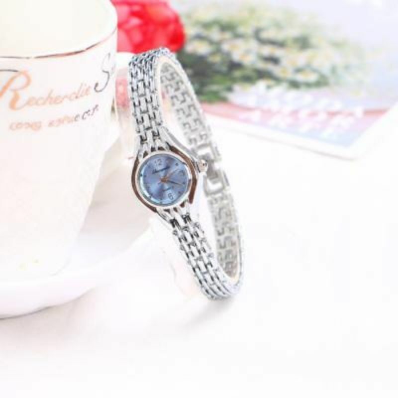 Złota bransoletka zegarek dla kobiet mała tarcza luksusowe panie zegarek stalowy elegancki zegar kwarcowy kobieta moda prezent reloj mujer