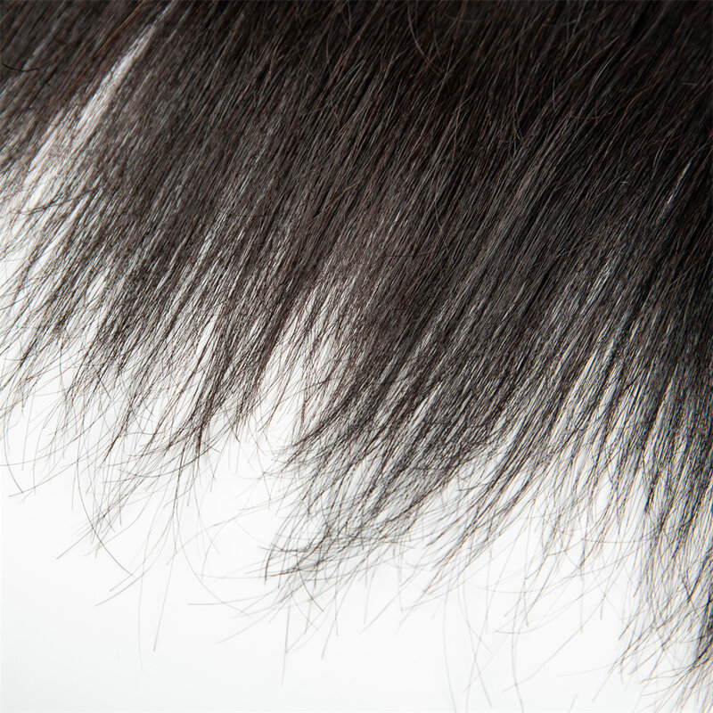 CUBIC-mechones de cabello humano sin trama para mujer, para trenzar Remy extensiones de cabello liso, paquete de cabello negro Natural