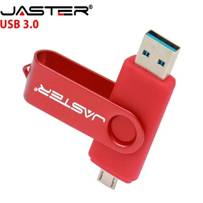 JASTER OTG USB 3.0 Dành Cho Điện Thoại Di Động Máy Tính Android Hot Thời Trang Nhiều Màu Xoay 4GB/8GB/16GB/32GB/64GB Thẻ Nhớ
