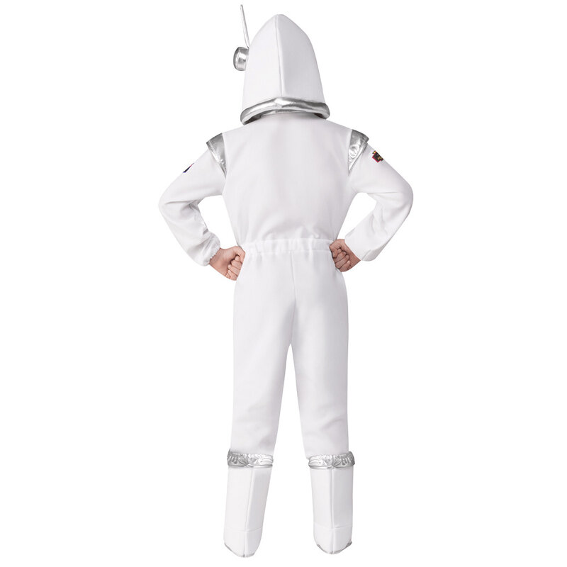 Disfraz de astronauta para niños, Mono Blanco de astronauta, Cosplay de Halloween para niños, piloto, fiesta de carnaval, vestido elegante, novedad de 2021
