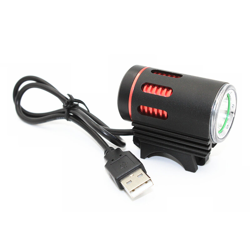 USB 포트 6 - 8,4V 충전 LED, 1x XM-L2, 1200LM LED 헤드라이트, 자전거 조명, 자전거 전면 헤드램프 램프