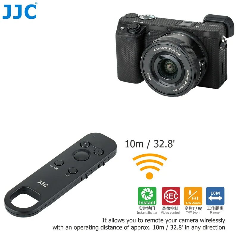 Bezprzewodowy pilot Bluetooth JJC do kamery Sony ZV-E1 ZV-E10 ZV-1 FX30 A7R V A7M4 A7IV A7III A7 IV A7 III A7CR A6400 A7CR