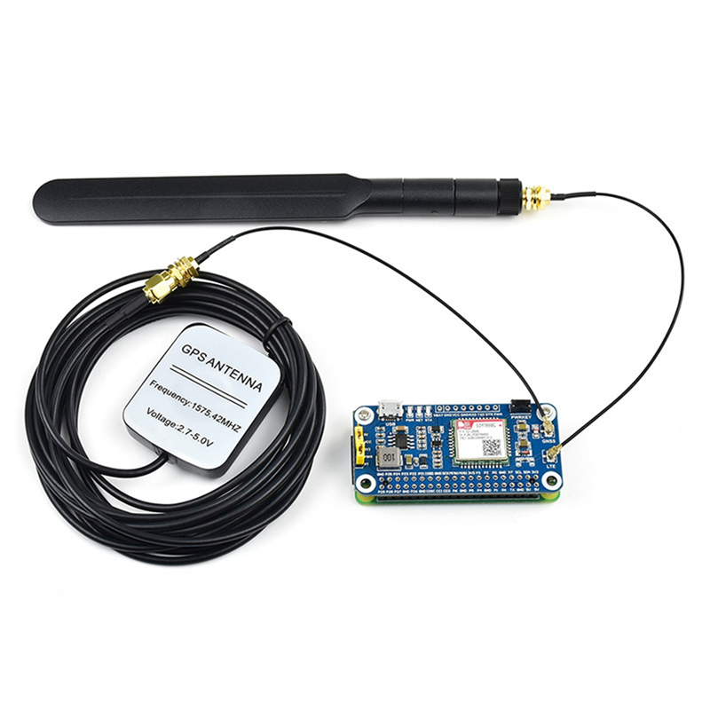 Waveshwa-NNB-IoT Cat-M(EMTC) GNSS قبعة التوت Pi ، على أساس SIM7080G ، قابلة للتطبيق عالميًا ، واجهة USB على متن الطائرة
