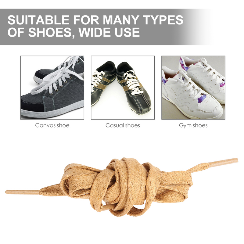 Flat Waxed Shoe Laces para Sneakers, Calçados Esportivos De Algodão, Moms Gifts