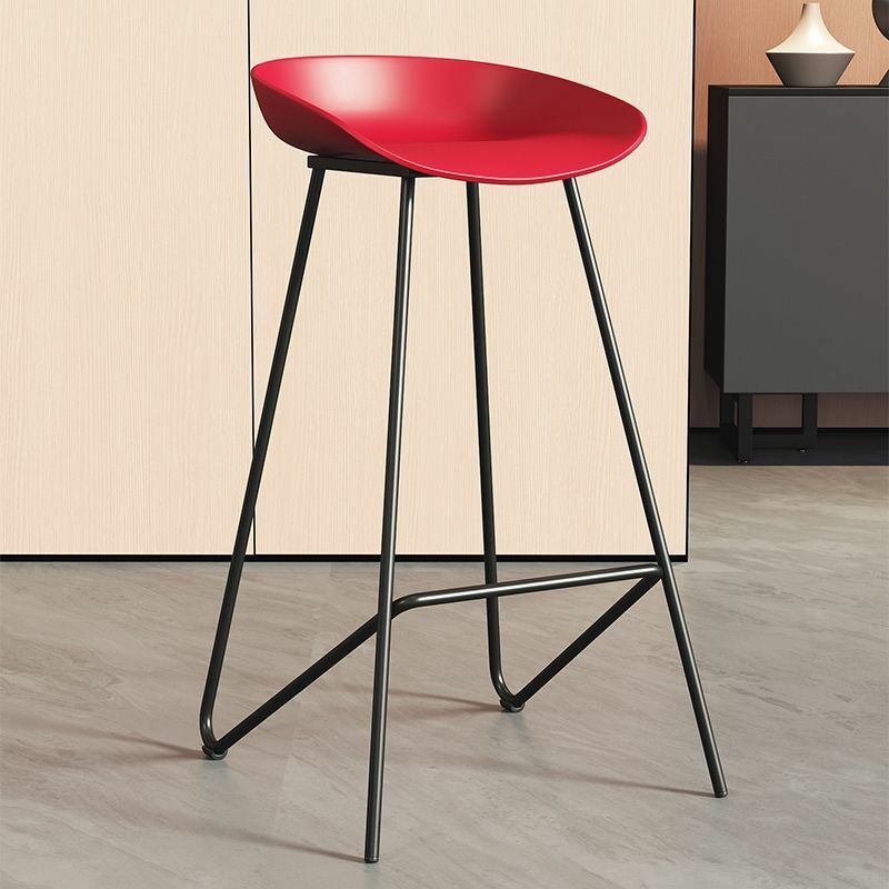Nordic Bar Chairs Modern Minimalist Bar Chair High Feet Stool Wrought Iron Office Dining Room Furniture Creative Bar Chair Stool