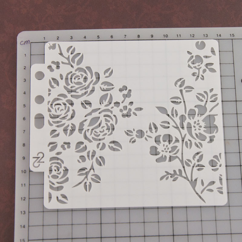 Zeichnung schablone verschiedene Muster aushöhlen Mal vorlage für Handwerk Scrap booking DIY Kuchen Dekor (s54)