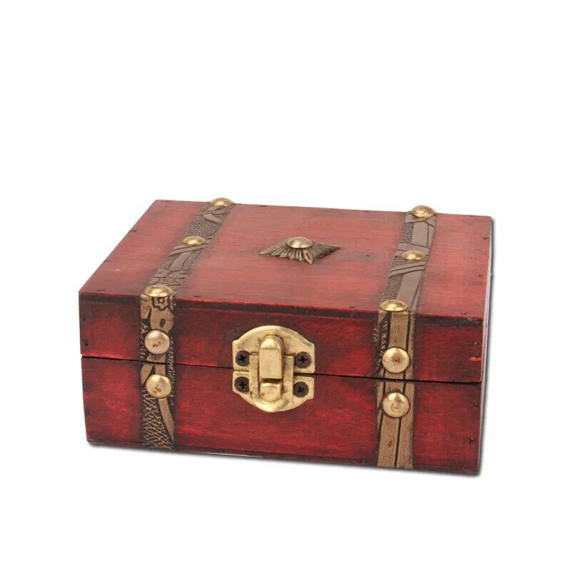 Retro Storage Wooden Box Antique Wooden Ornament Storage Box Jewelry Gift Packaging Small Wooden Box Storage Box Storage Box
