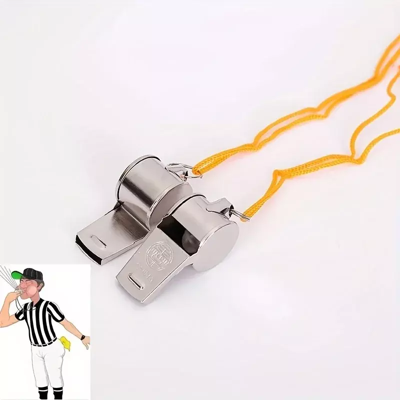 2pcs Metal Referee Whistle