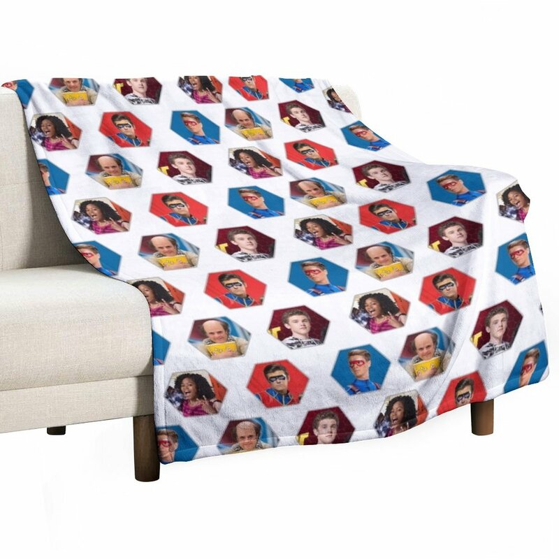 Henry Danger Hexagon Throw Blanket, RapBlanket, Plaid, At Blanket, Sofa