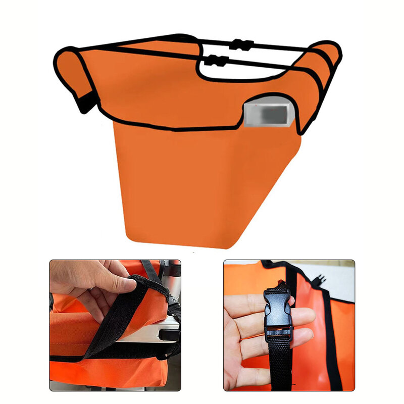 1Pc Tool Hanging Bag Oxford Cloth Folding Toobag Storage 30*14*13cm For Extension Ladder Telescoping Tool Organizer Container
