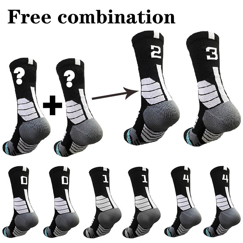 Winter Thick With Ski Thermal Professional Number Compression Basketball Socks Tubing Outdoor Sports Fitness Sweat Towel Sock