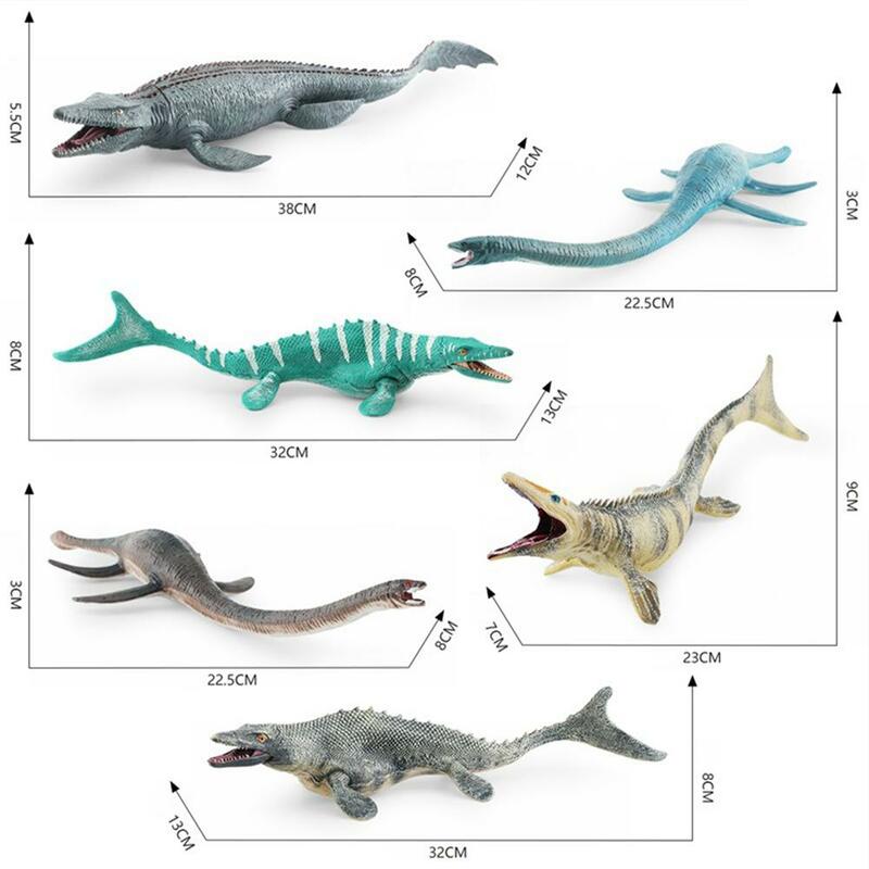 Figura de acción de dinosaurio marino antiguo realista para niños, figuritas de simulación de animales prehistóricos, regalos