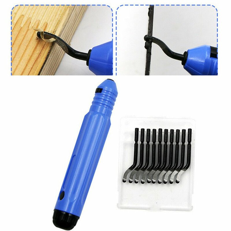 Trimming Knife Scraper Edge Deburring Head Cutters Set Burr Remover Hand Tool For Wood Plastic for PVC Pipes Resin Art Tools