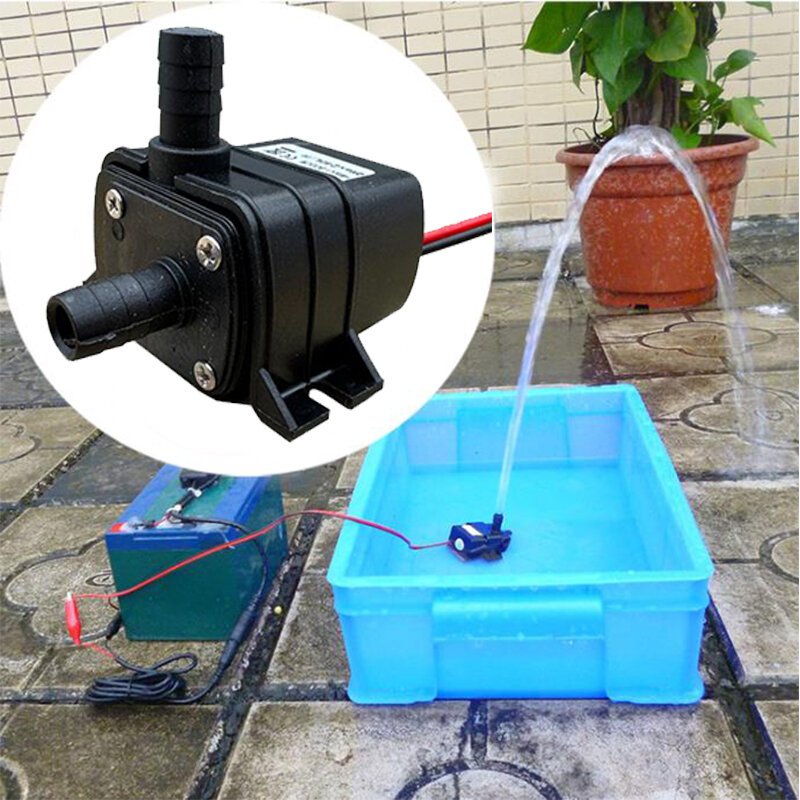Bomba de tanque de peces silenciosa, Motor Solar sin escobillas para piscina, sumergible de circulación, 4,8 W, 5,8 W, 240L/H, cc 12V, 24V