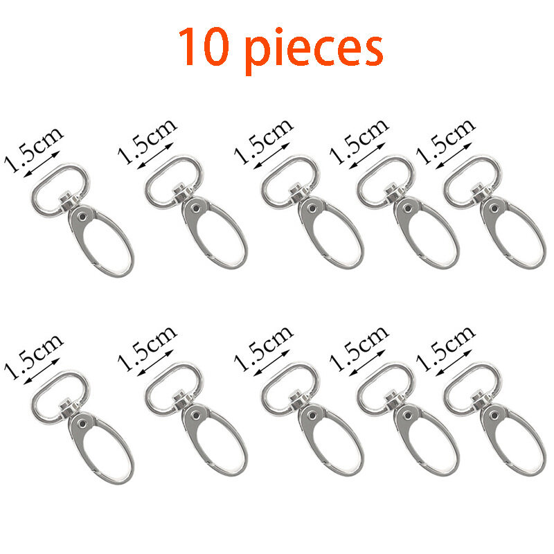 10 pz/lotto clip per bretelle supporto per bebè in metallo piombo gancio per succhietto 1.5cm 2cm 2.5cm 3cm 3.5cm 4cm 5cm per bretelle