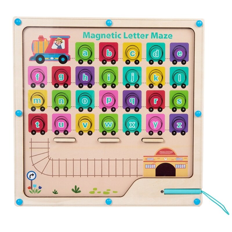 กิจกรรมสำหรับเด็กของเล่น Letter MAZE ภาษาทักษะการพัฒนาความรู้ความเข้าใจชุดของเล่น DropShipping