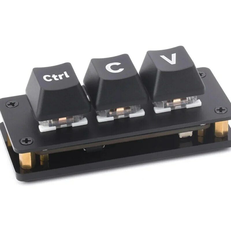 プログラマー用ショートカットキーボード,3キー開発ボード,Rp2040マイクロチップを採用,コントロールc/v