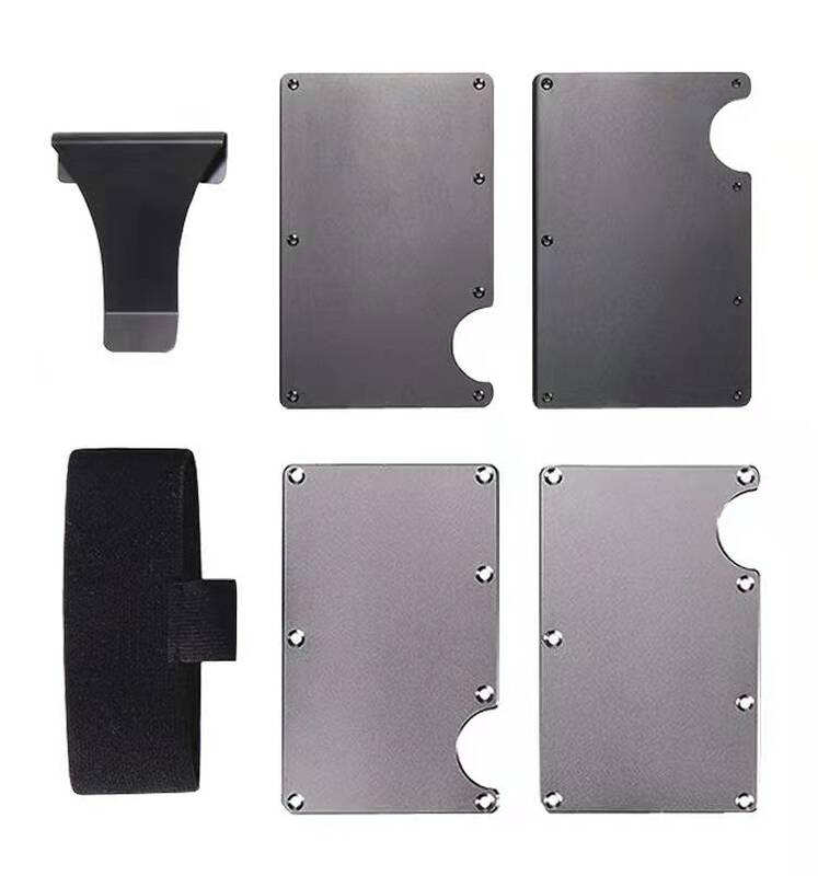 2023 RFID blocking metal wallet card holder case Custom LOGO rfid slim mens wallet minimalist aluminum wallet for men
