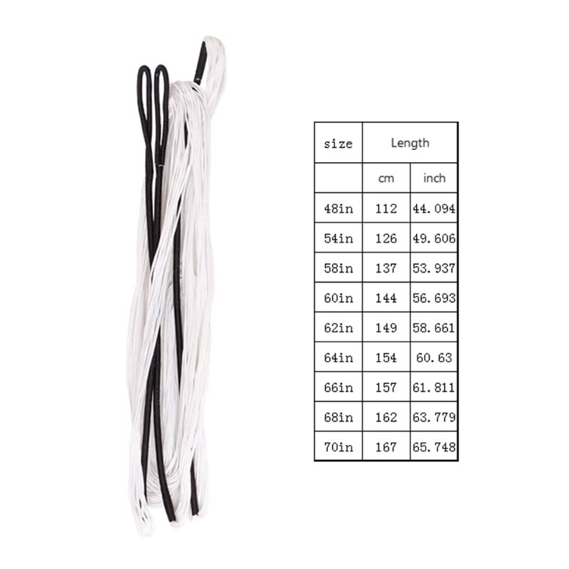 77HC Traditional Bow String Archerys Hunting Bow String Replacement Set 48inch-70inch