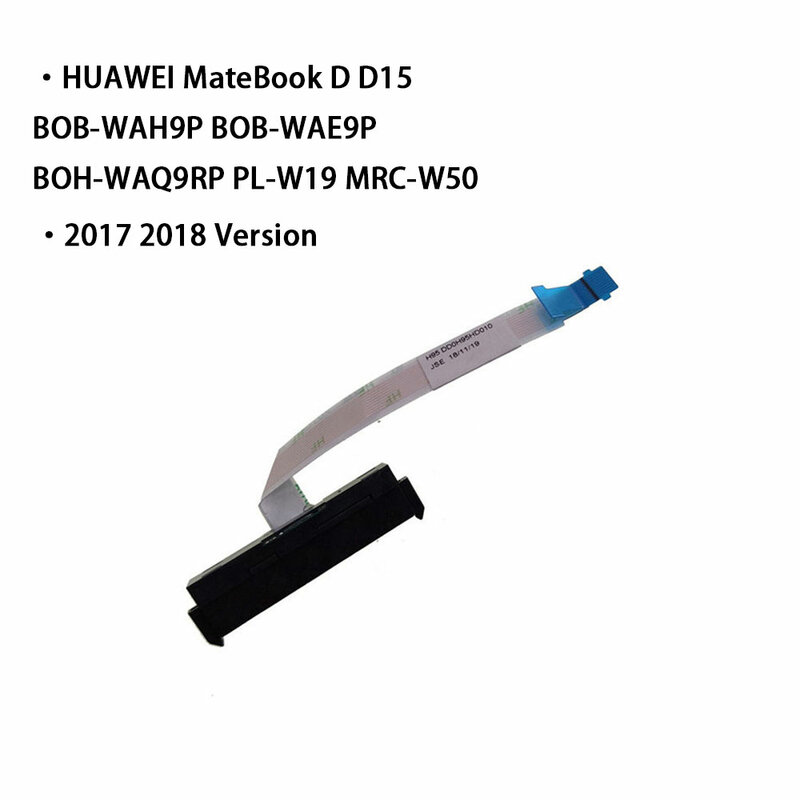 Conector de disco rígido Cabo Flex para HUAWEI MateBook D, SSD, D15, BOB-WAH9P, BOB-WAE9P, BOH-WAQ9RP, PL-W19, MRC-W50, Laptop, SATA