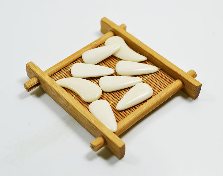 Uñas postizas de hueso bovino Natural para Guzheng Zither Guqin protección para los dedos adultos niños accesorios de rendimiento profesional