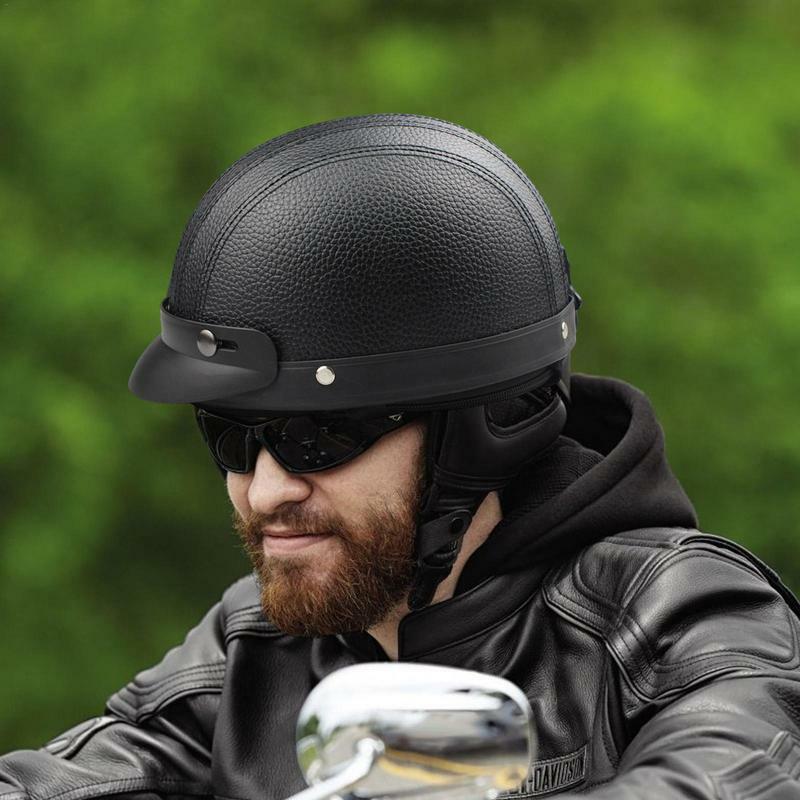 Baseball Motorcycle Helmets Half Caps Summer Retro Street Bike Scooter Cruiser Jet Helmets Outdoor Sports Cycling Safety Helmets