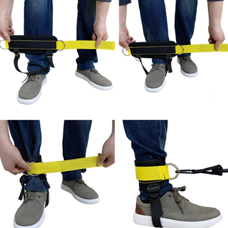 Hebilla cinturón protectora para entrenamiento fuerza pierna y tobillo, con Stra para pies envío directo