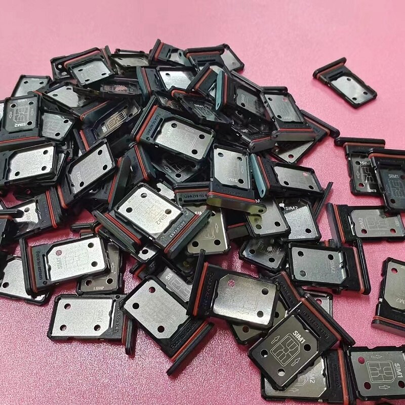 10PCS/Lot Sim Cards Adapters For Oneplus 10T One Plus Dual Tray Socket Slot Holder Chip Drawer Replace Repair Housing Parts