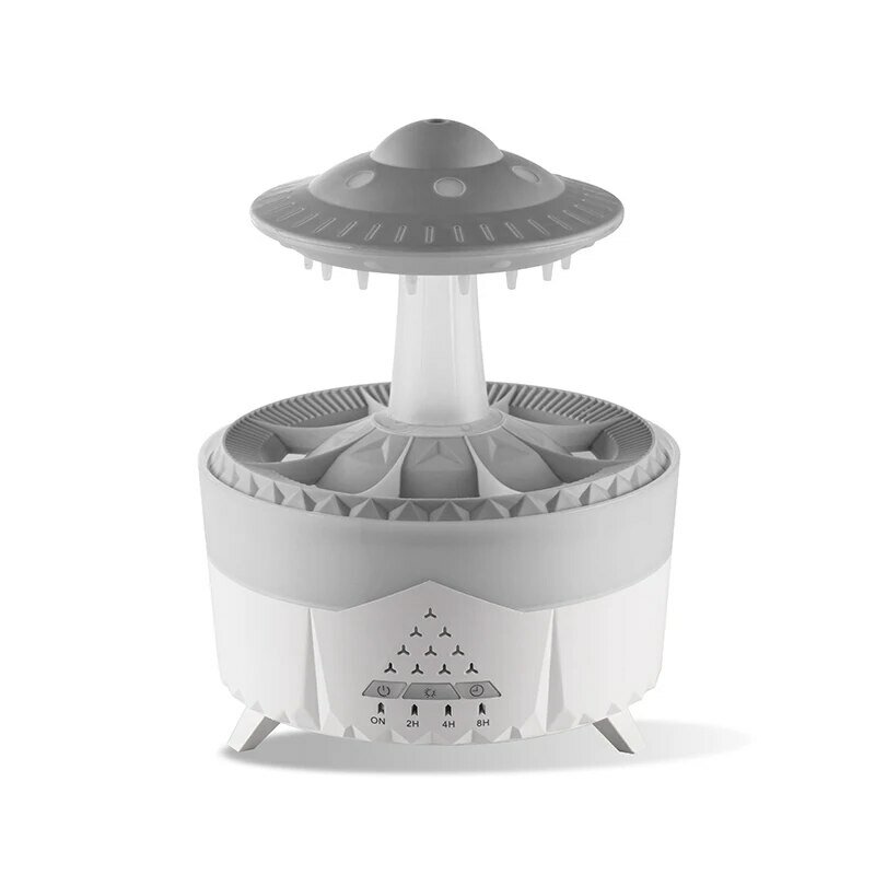 UFO-Humidificateur d'air en forme de goutte d'eau, diffuseur d'arôme, USB, aromathérapie, château essentiel, brumisateur domestique, D