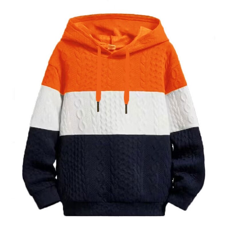 Sweatshirts Men's Sweaters Hoodies Knit Jacquard Hoody Sweater Men Coat Knitwear Hooded Jacket Tracksuit Sport Workout Pullover
