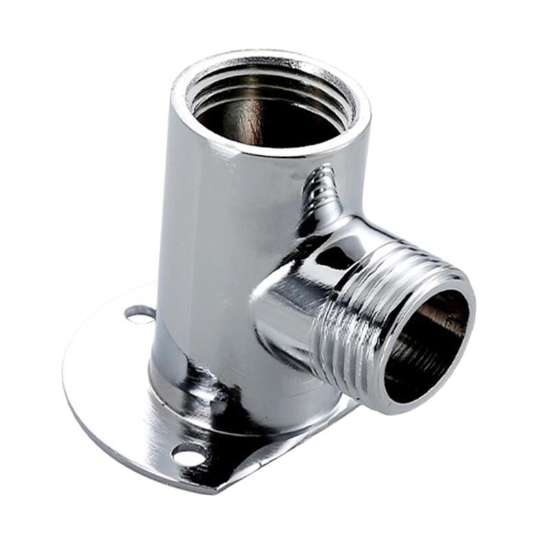 Shower Nozzle Base Easy to Install Stainless Steel for Home Household Bathroom
