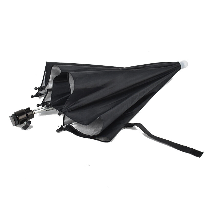 Sombrilla negra para cámara Dslr, soporte para lluvia, paraguas para cámara fotográfica General, 26/50CM, 1 unidad