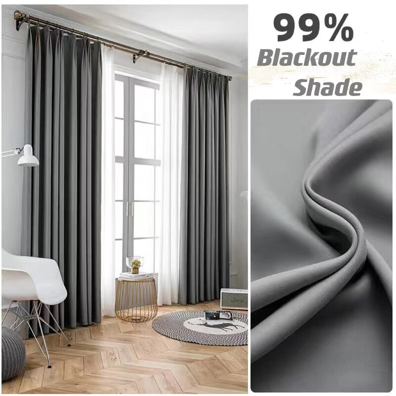 BILEEHOME Modern Blackout Curtains for Bedroom Curtains for Living Room Kitchen Thermal Insulated Window Treatment Home Decor