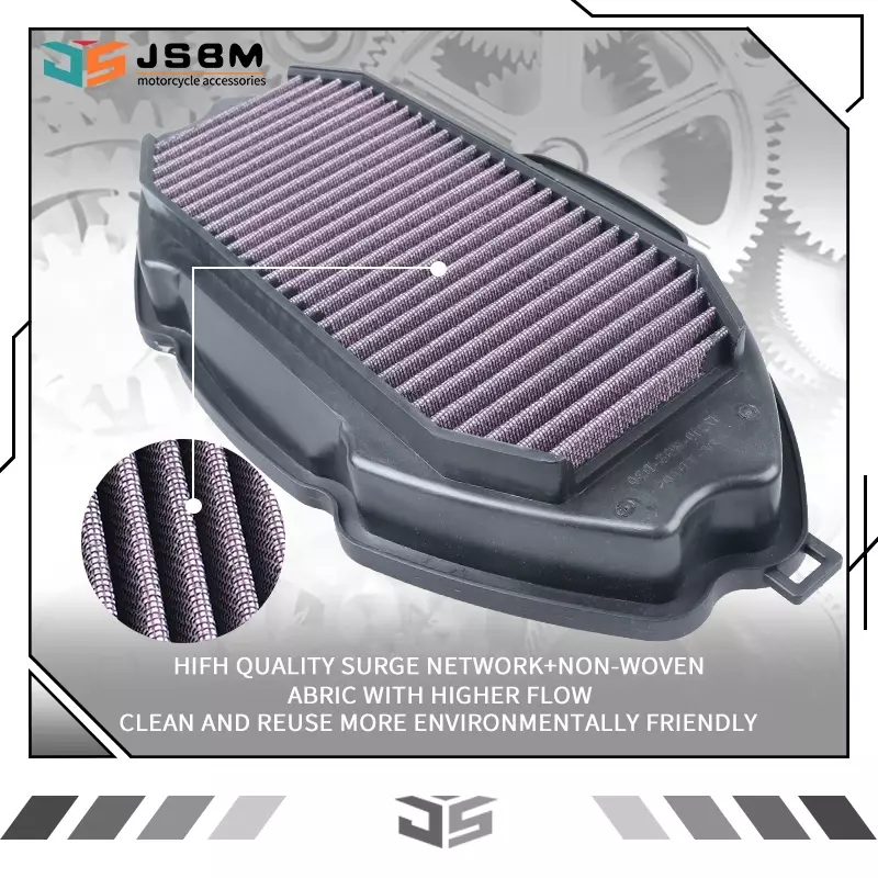 JSBM-filtro de aire lavable para motocicleta, limpiador de admisión para Honda NC700, NC700X, NC700S, NC750X, NC750S, NC750D, NC750J, CTX700, CTX700N, ABS