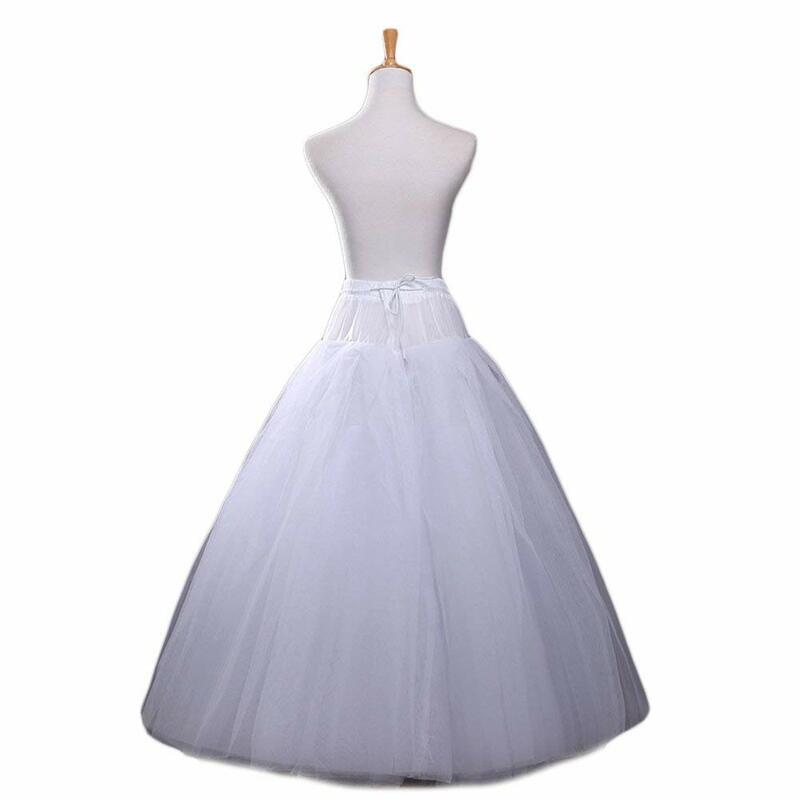 Hoopless A-Line Crinoline Petticoat, Underskirt Slips, Acessórios do casamento