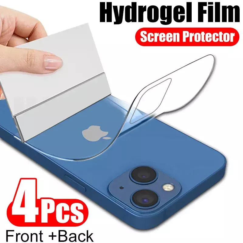 Hydrogel Film Voor Iphone 12 13 Pro Max Mini Screen Protectors Voor Iphone 11 14 Pro Xs Max Xr X 6 7 8 Plus Se Terug Film Niet Glas
