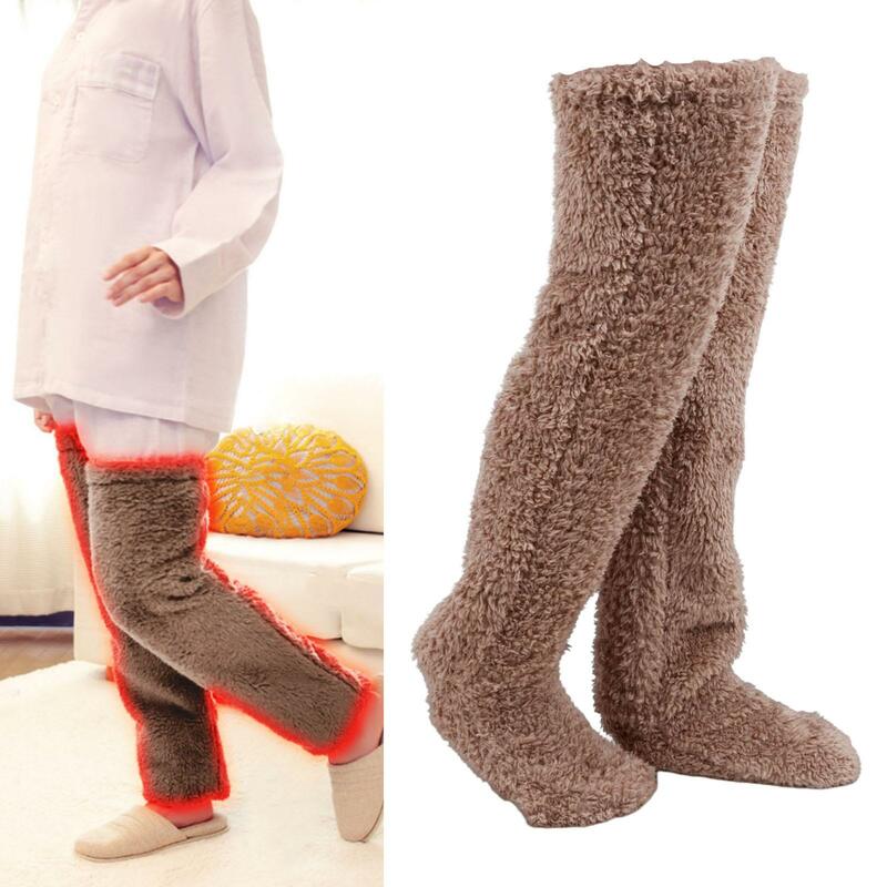 Oberschenkel Hohe Socken Über Knie Fuzzy Socken Boot Socken Strumpf Legging Strumpf Plüsch Beinlinge für Büro Wohnzimmer Frauen kinder