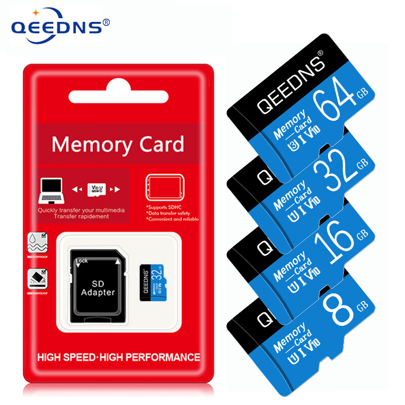 ไมโครการ์ด SD การ์ด8 GB 16GB 32GB 64GB 128GB 256GB 512GB ความเร็วสูง Class10แฟลชการ์ดการ์ดความจำ64 32 16GB 8 GB บัตร TF