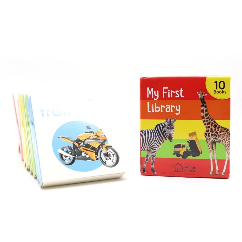 Juego de libros de cartón personalizados para niños, impresión profesional de libros de tablero para bebés