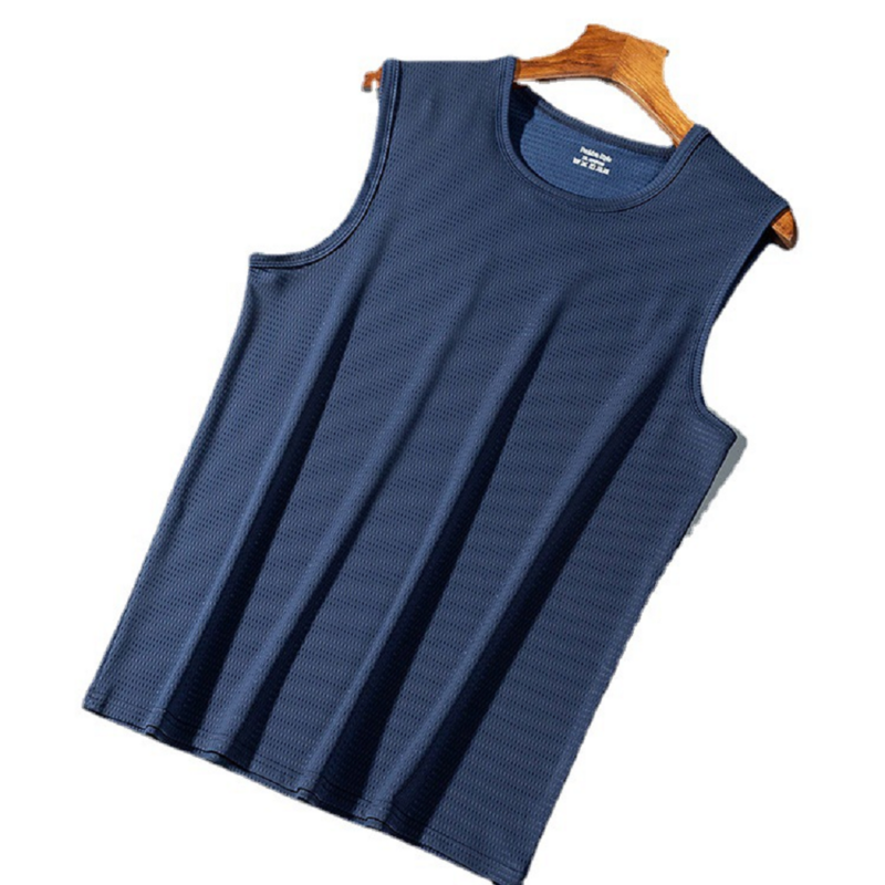 Tank Top Men's Ice Silk Thin Sport Quick Dry Casual Summer Fashion Large Loose Sweetheart Sleeveless Wide Shoulder