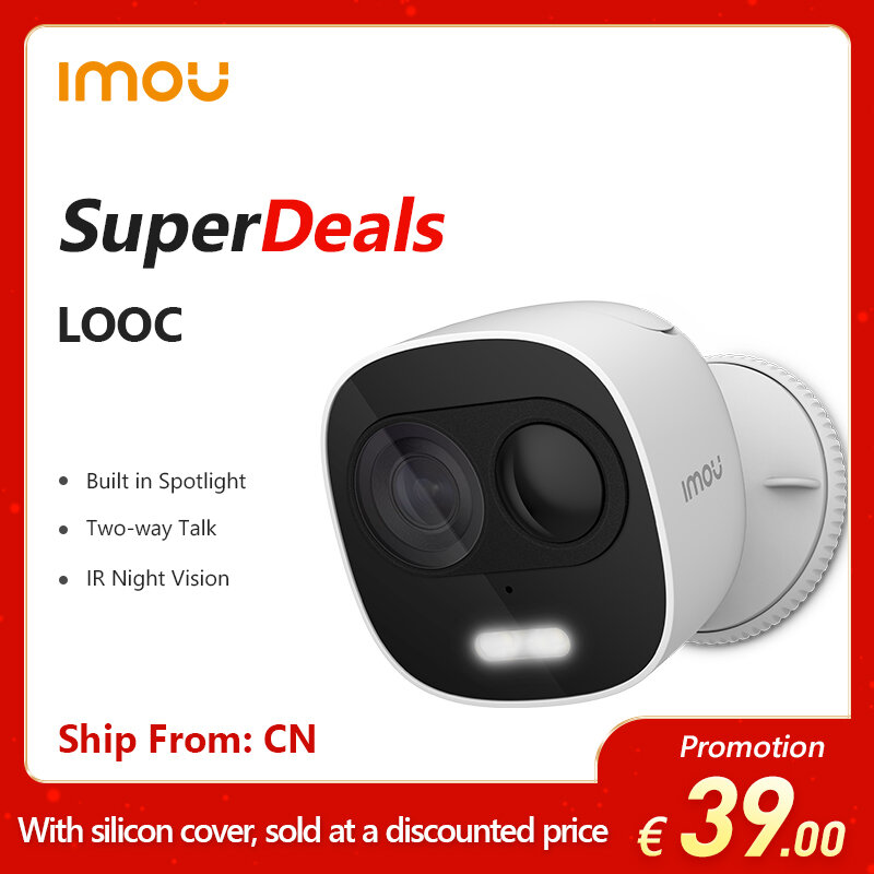 Imou looc-ワイヤレスカメラip65,wifi,IP 1080p,防水,ホームセキュリティ用