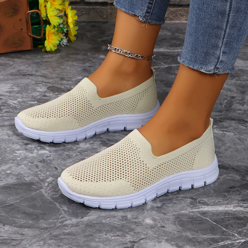 Women Sneakers 2024 New Summer Breathable Fashion Outdoor Loafers Lightweight Thick Sole Casual Sneakers Women Zapatos De Mujer