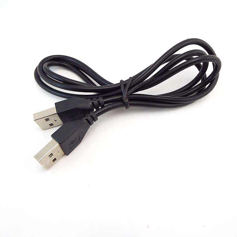 Cable de extensión USB 2,0 tipo A macho, adaptador de conector de alimentación, transferencia de alta velocidad para línea de sincronización de datos de PC, 1M